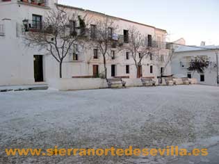 nieve en la sierra norte de sevilla