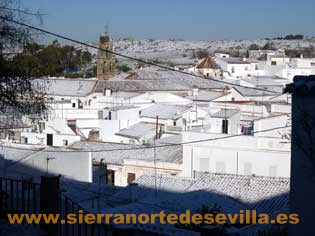 nieve en la sierra norte de sevilla