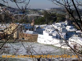 nieve en la sierra norte de sevilla