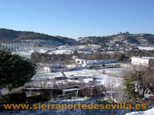 nieve en la sierra norte de sevilla